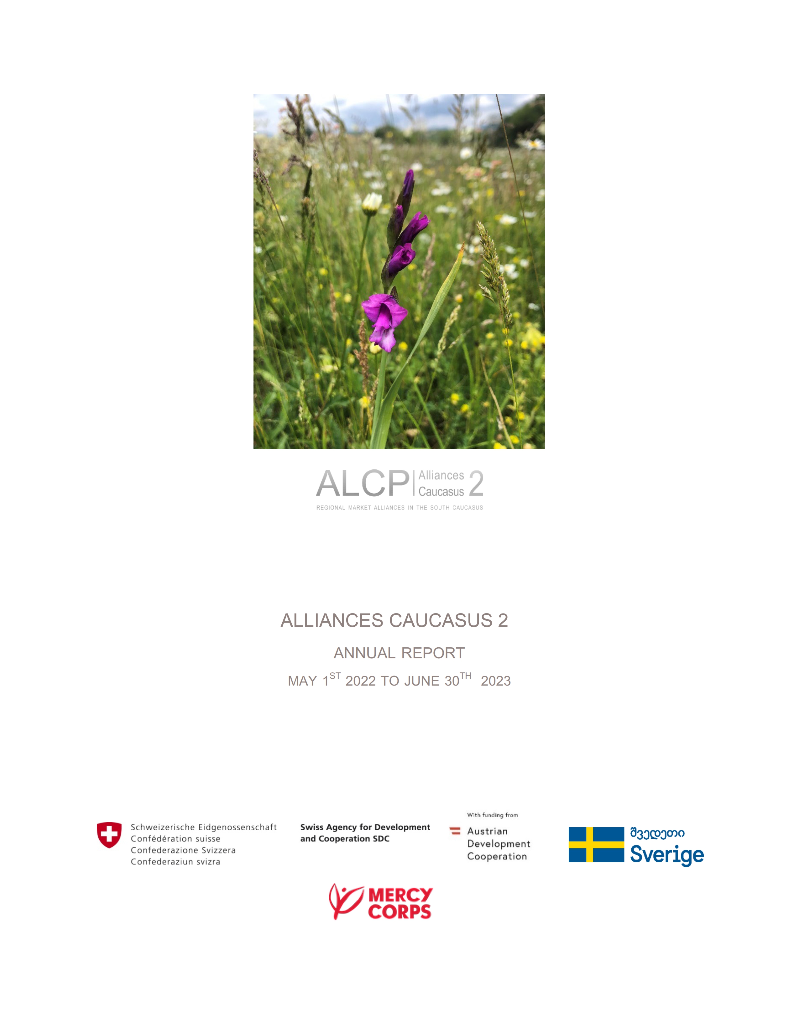 ALLIANCES CAUCASUS 2  ANNUAL REPORT  2023